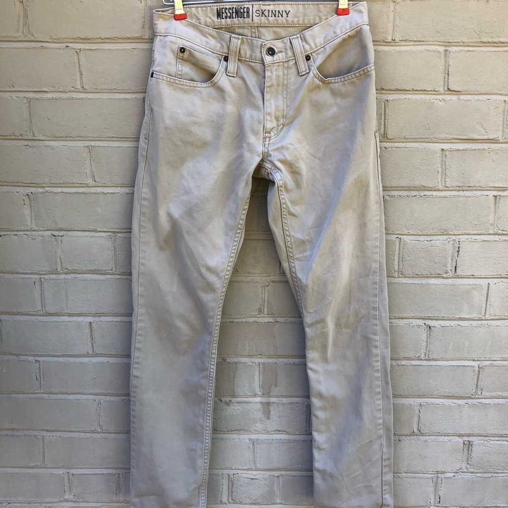 EUC Free World Skinny Waist 28 Khaki Pant